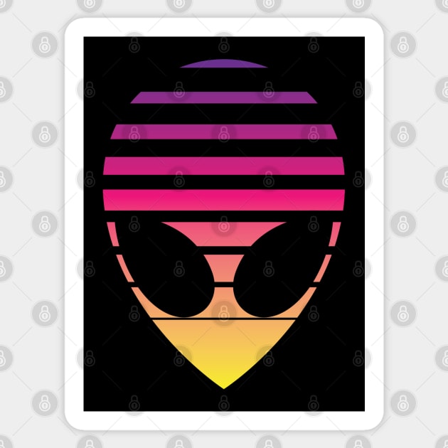 Cyberpunk Alien Icon Sticker by OldSalt